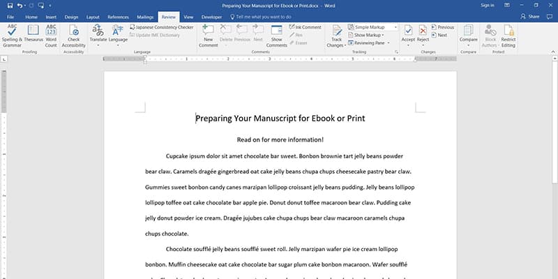 Preparing Your Manuscript for Ebook or Print