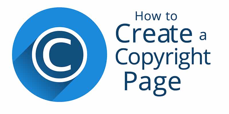 Create a Copyright Page