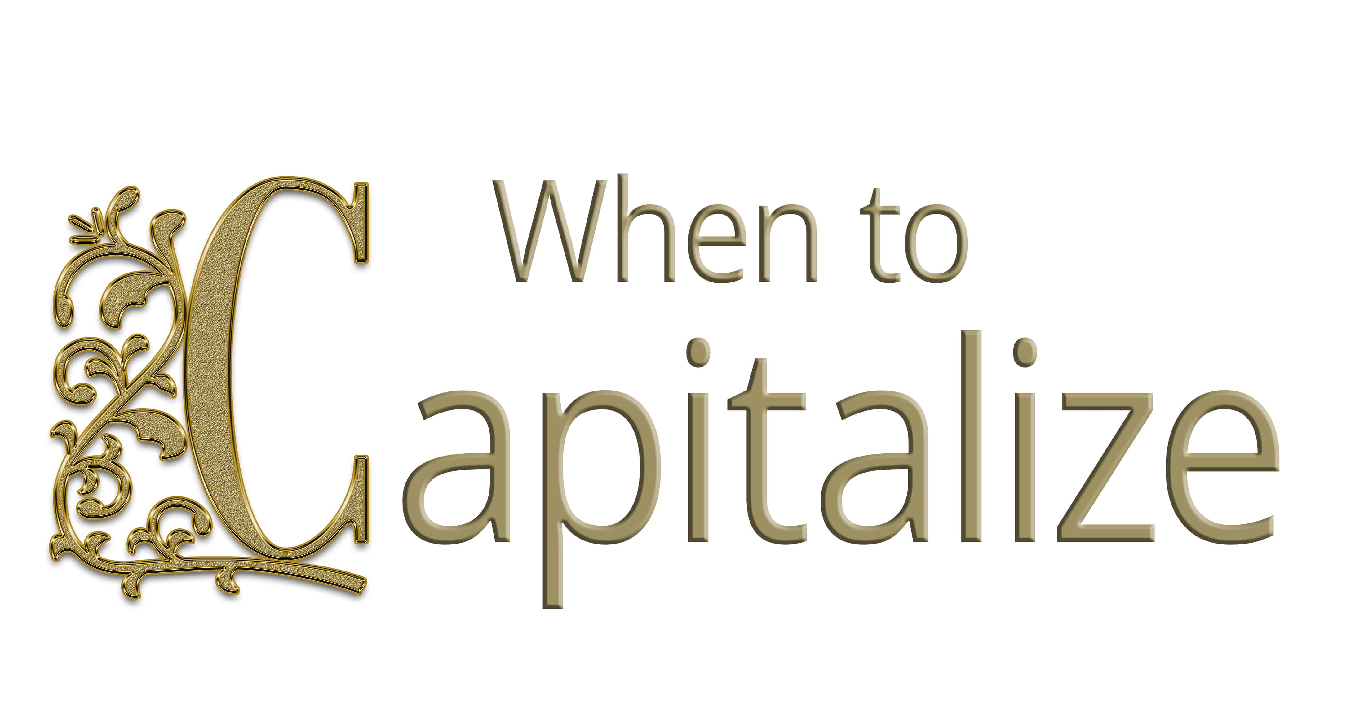 when to capitalize