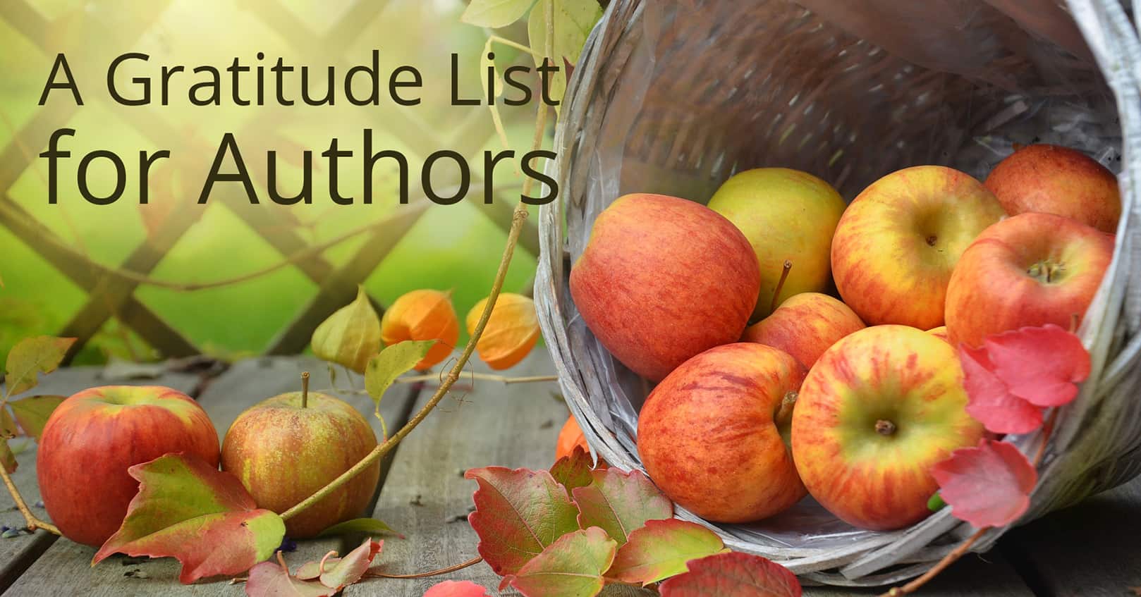 gratitude list for authors