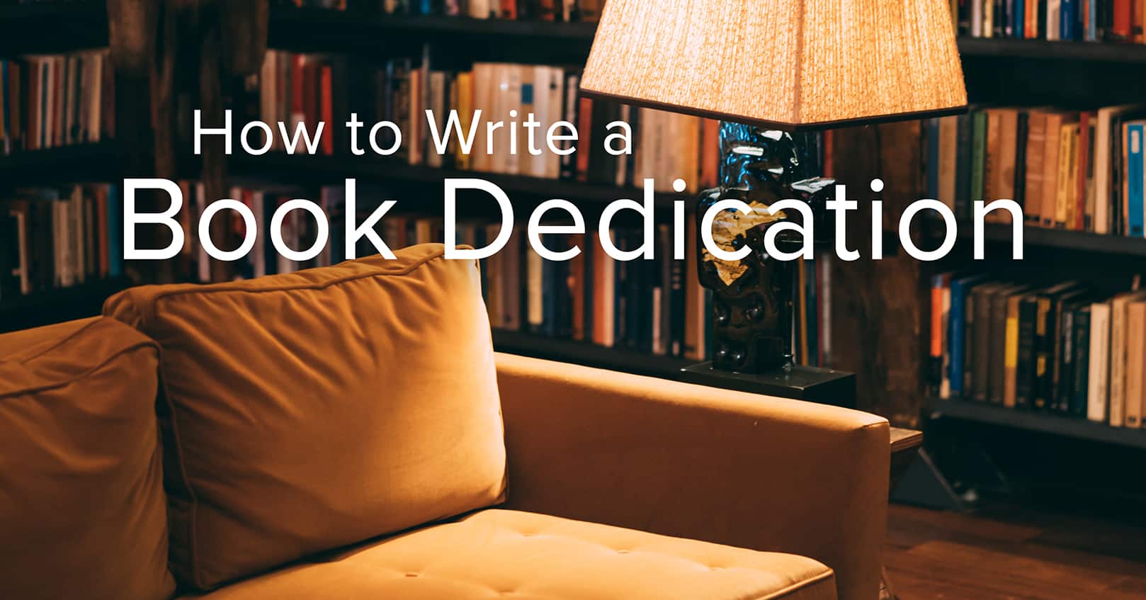 how to write a book dedication
