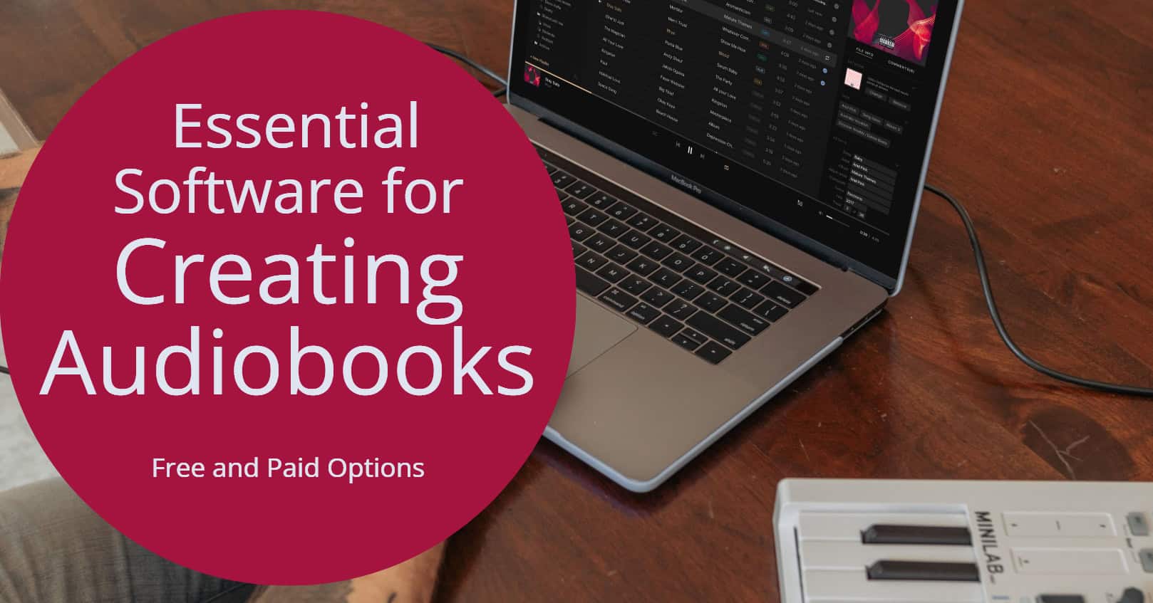 Essential software for creating audiobooks