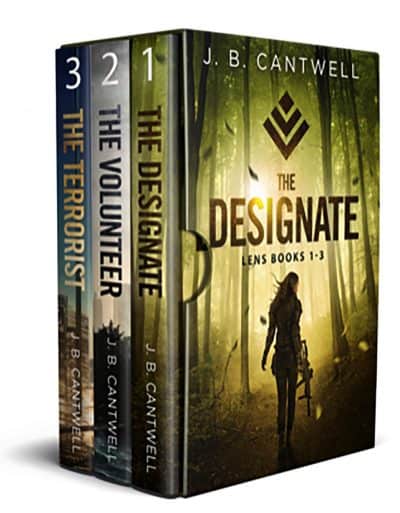 Cover for Lens Books 1-3, The Designate, The Volunteer, The Terrorist