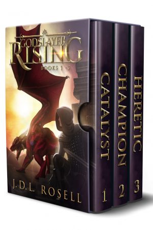 Cover for Godslayer Rising: The Complete GameLit/LitRPG Trilogy