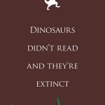 dinos didn't read wall art